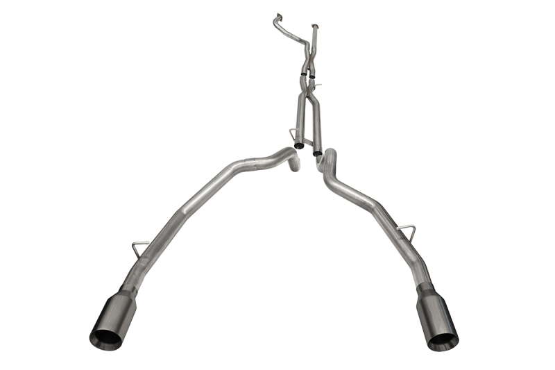 RAM TRX Performance Exhaust - Dual Rear - CORSA Performance - Baja Catback Dual Rear Exit - Gunmetal - `21-`24
